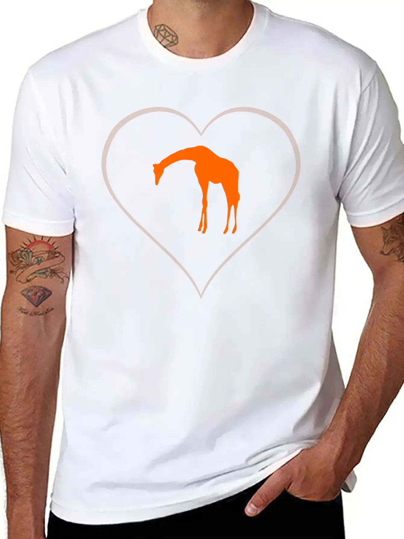Giraffe Essential Unisex Summer Tee – Soft Cotton Casual Fit
