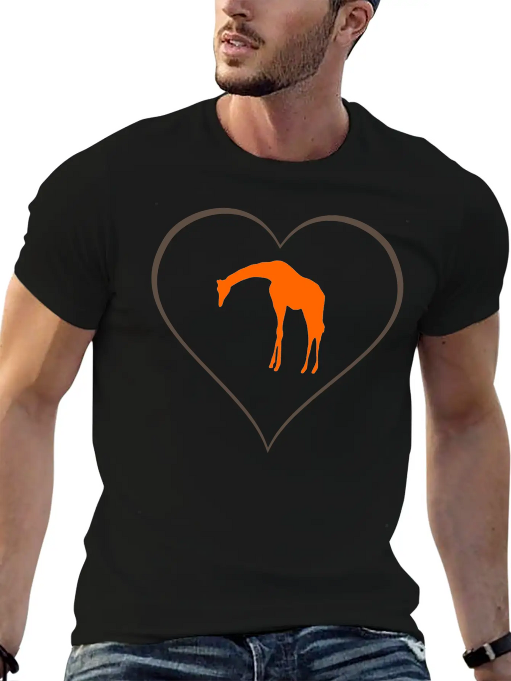 Giraffe Essential Unisex Summer Tee – Soft Cotton Casual Fit