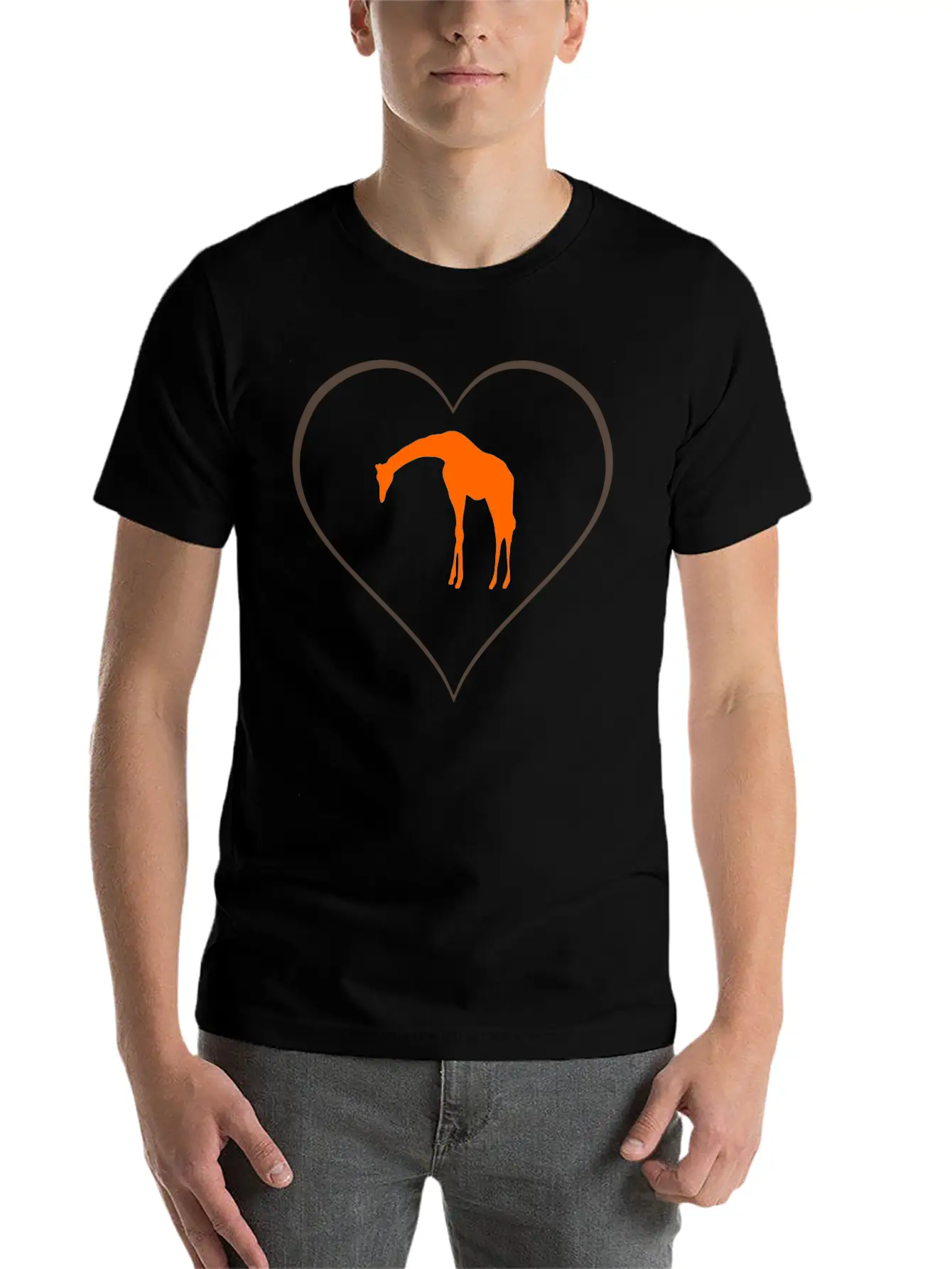 Giraffe Essential Unisex Summer Tee – Soft Cotton Casual Fit