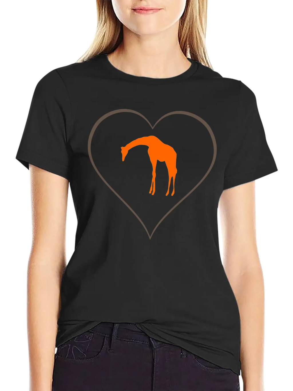 Giraffe Essential Unisex Summer Tee – Soft Cotton Casual Fit