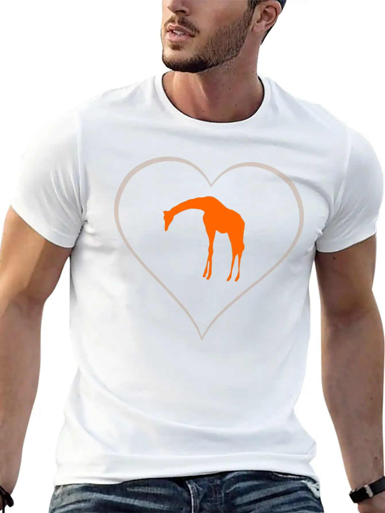 Giraffe Essential Unisex Summer Tee – Soft Cotton Casual Fit