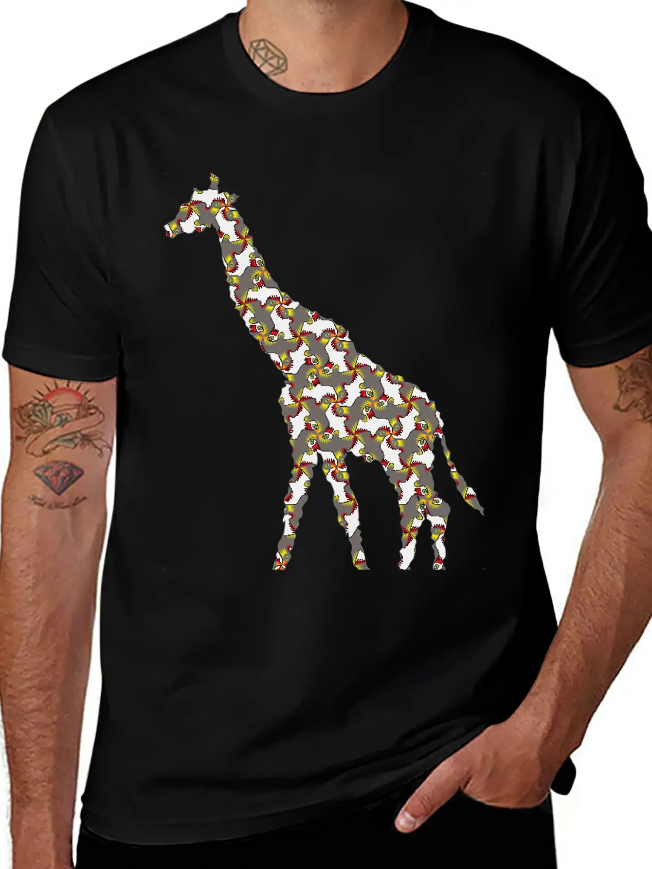 Giraffe Exclusive Design Africa Graphic Gift Idea Classic Cotton Tee – Unisex Comfort For Any Season