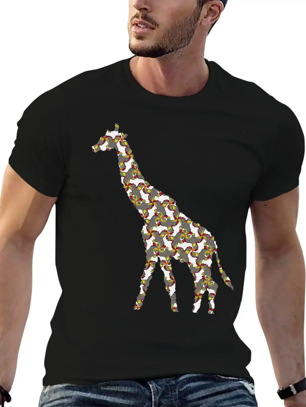 Giraffe Exclusive Design Africa Graphic Gift Idea Classic Cotton Tee – Unisex Comfort For Any Season