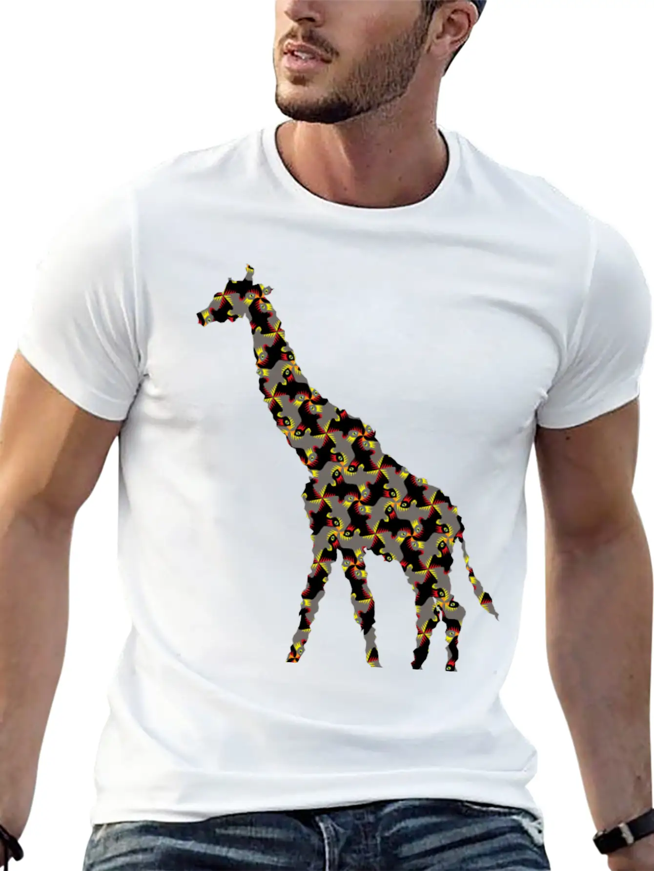 Giraffe Exclusive Design Africa Graphic Gift Idea Classic Cotton Tee – Unisex Comfort For Any Season