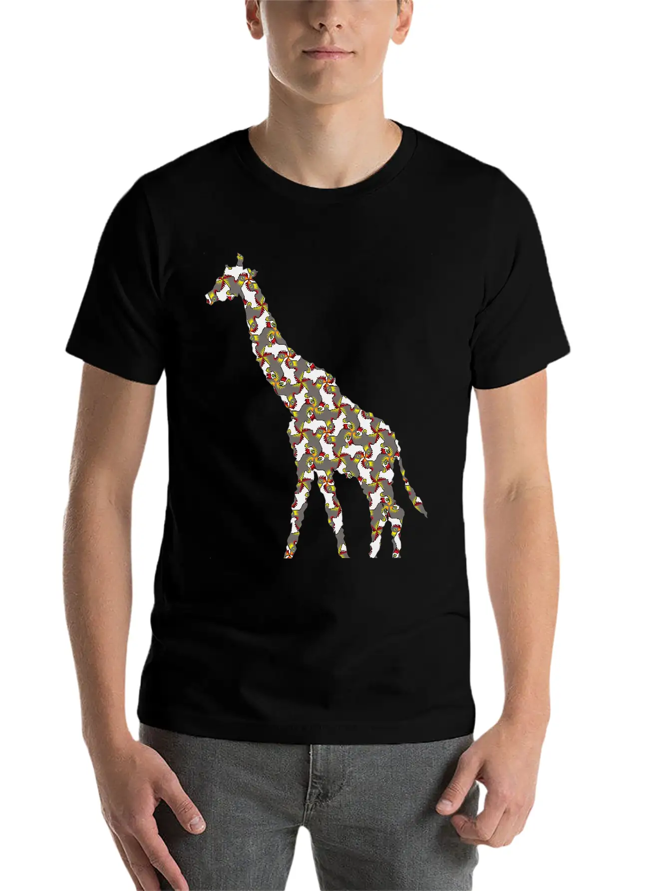 Giraffe Exclusive Design Africa Graphic Gift Idea Classic Cotton Tee – Unisex Comfort For Any Season