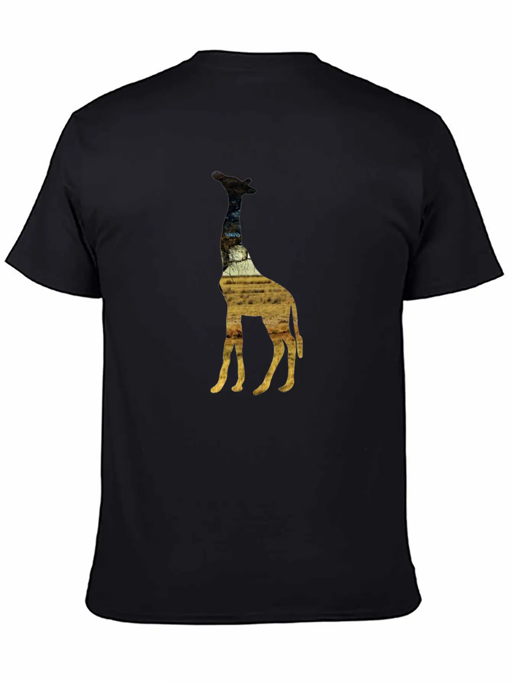 Giraffe In The Steppe Classic Cotton Tee – Unisex Comfort For Any Season