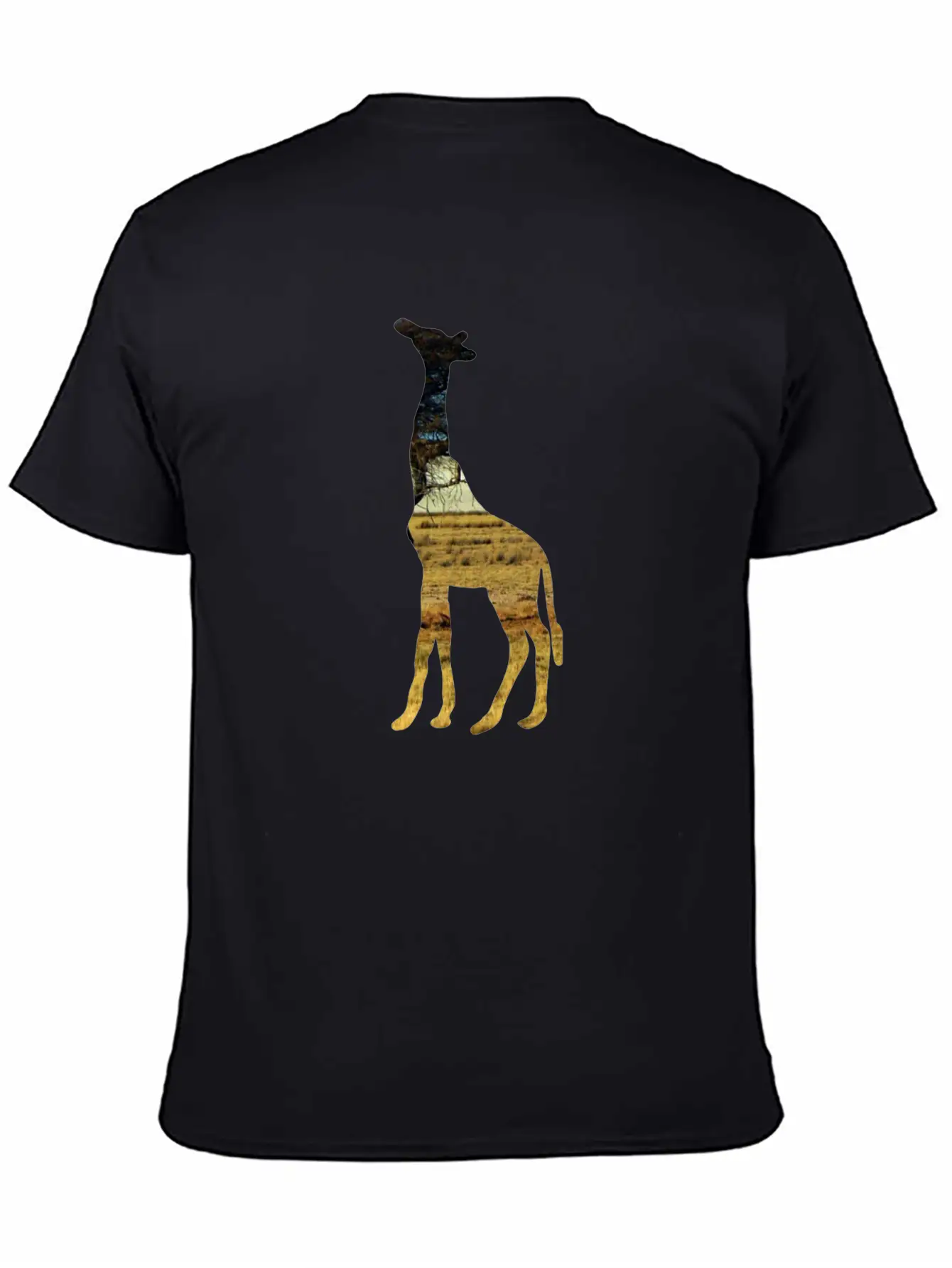 Giraffe In The Steppe Classic Cotton Tee – Unisex Comfort For Any Season