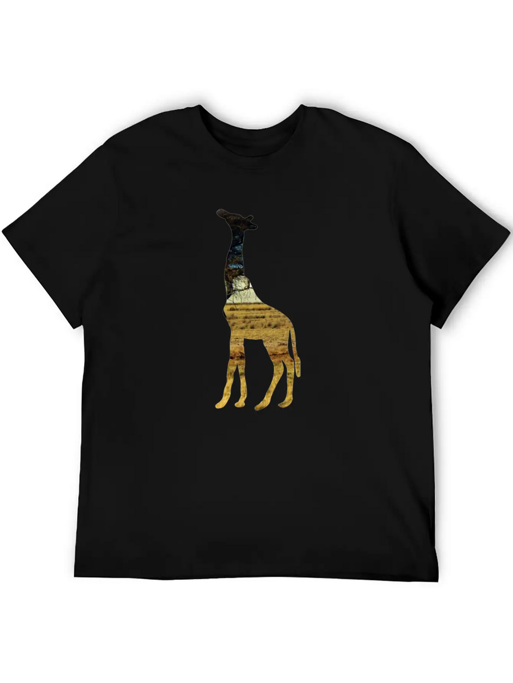 Giraffe In The Steppe Classic Cotton Tee – Unisex Comfort For Any Season