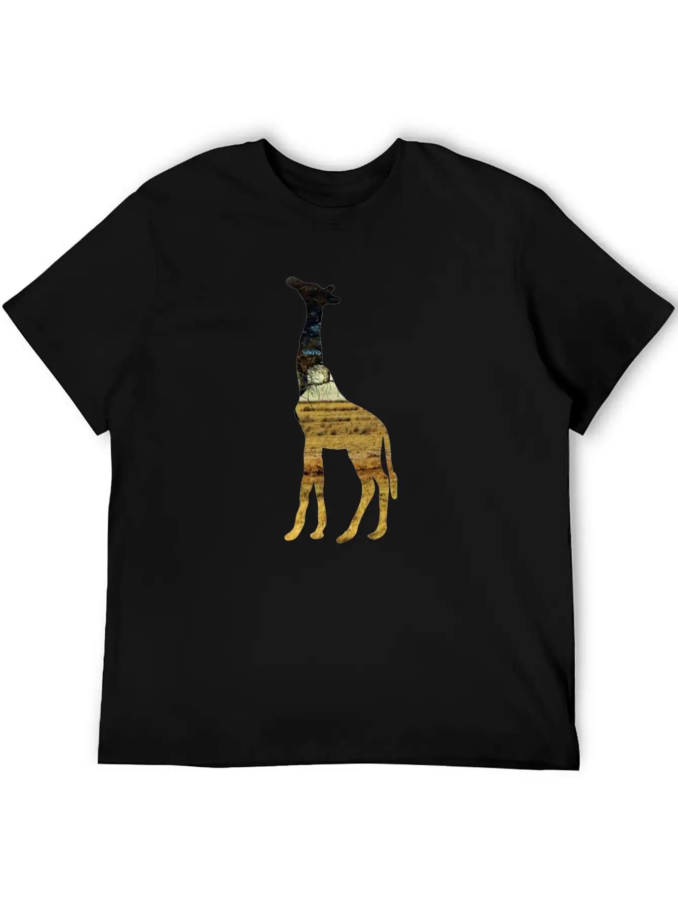 Giraffe In The Steppe Classic Cotton Tee – Unisex Comfort For Any Season