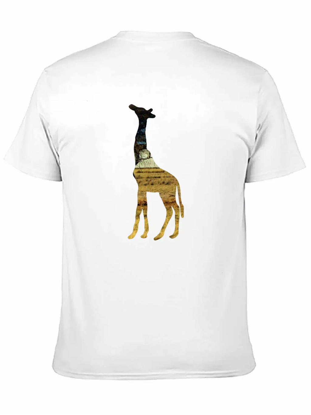 Giraffe In The Steppe Classic Cotton Tee – Unisex Comfort For Any Season