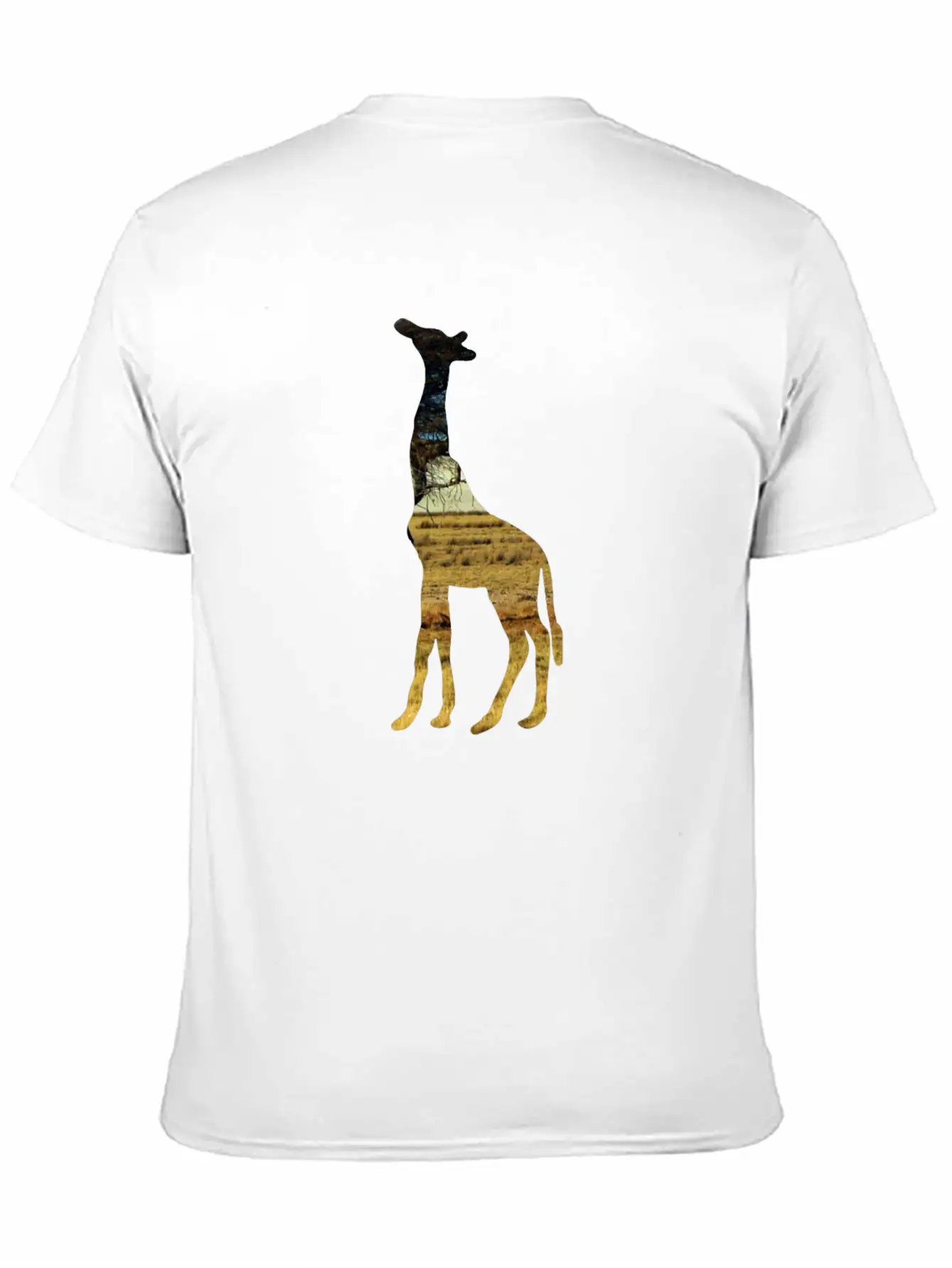 Giraffe In The Steppe Classic Cotton Tee – Unisex Comfort For Any Season