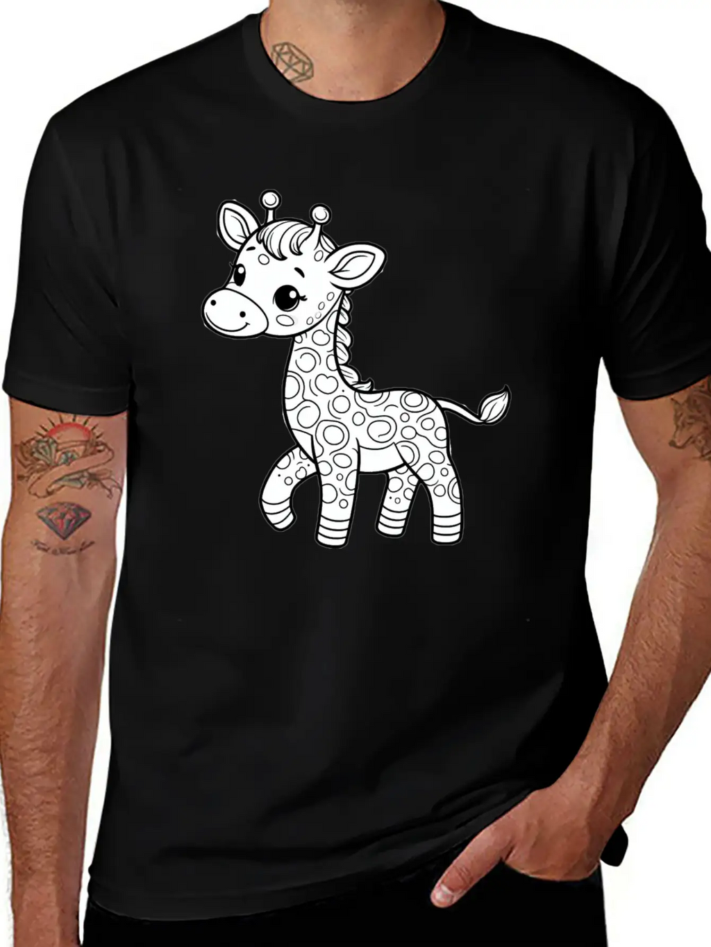Giraffe Relaxed Everyday Tee – Lightweight And Durable Cotton