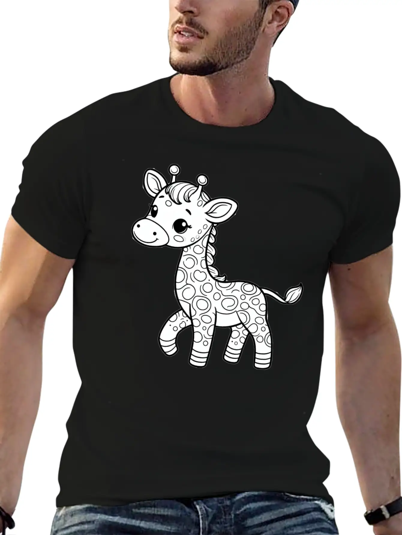 Giraffe Relaxed Everyday Tee – Lightweight And Durable Cotton