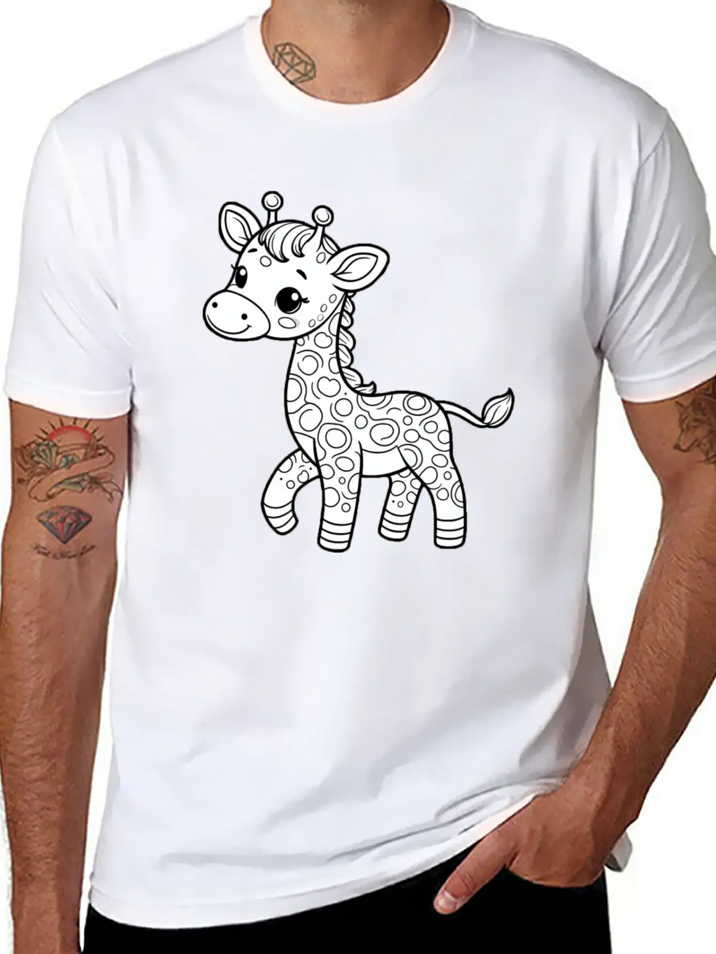 Giraffe Relaxed Everyday Tee – Lightweight And Durable Cotton