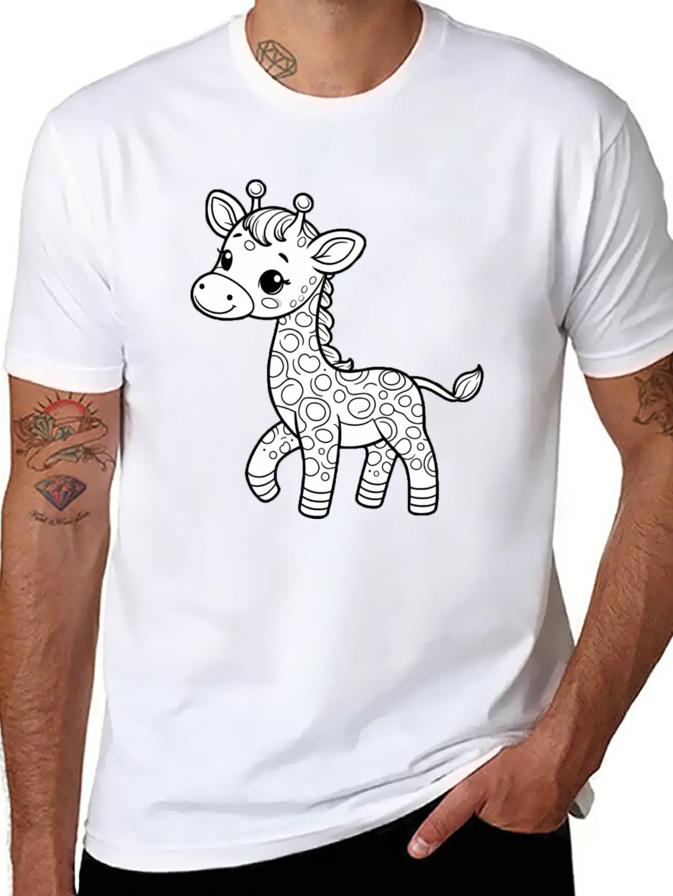 Giraffe Relaxed Everyday Tee – Lightweight And Durable Cotton