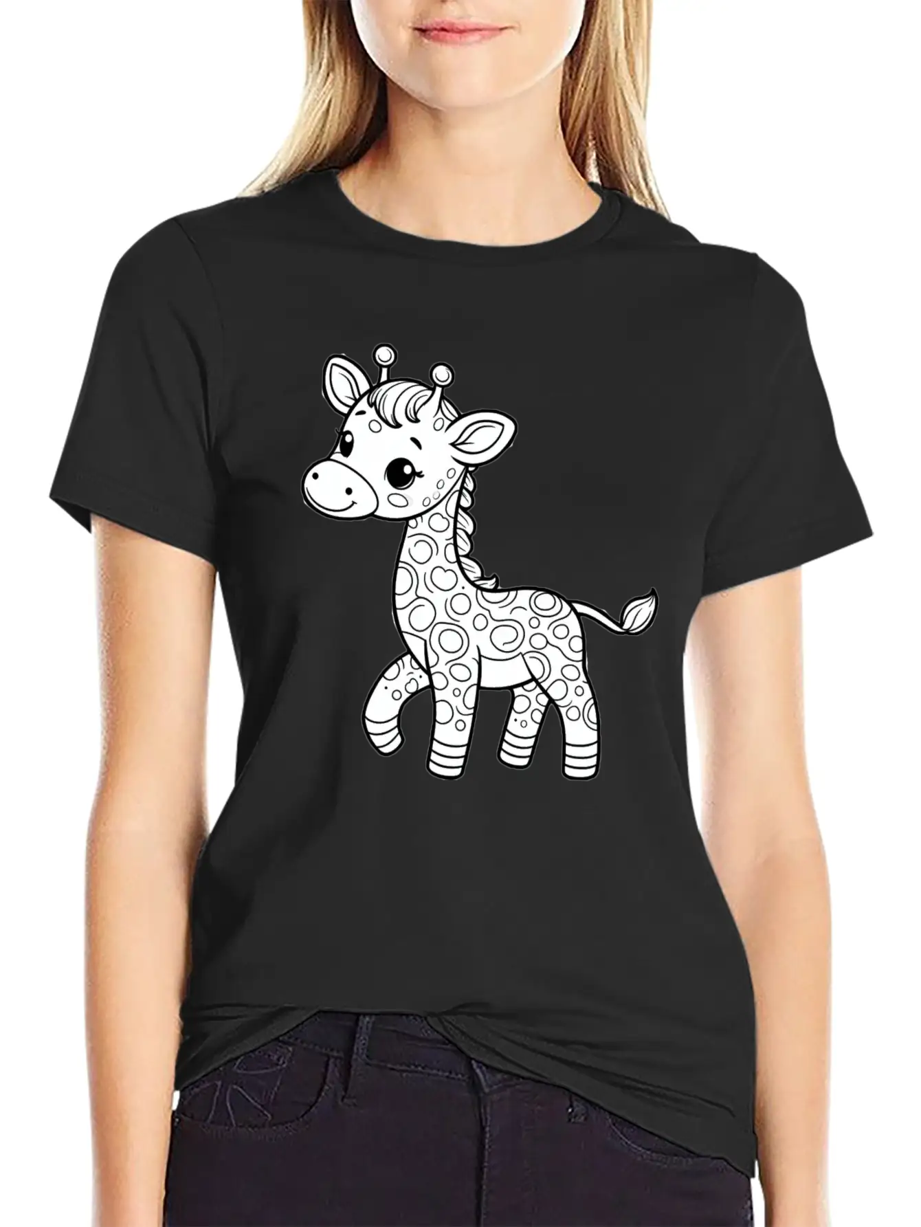 Giraffe Relaxed Everyday Tee – Lightweight And Durable Cotton