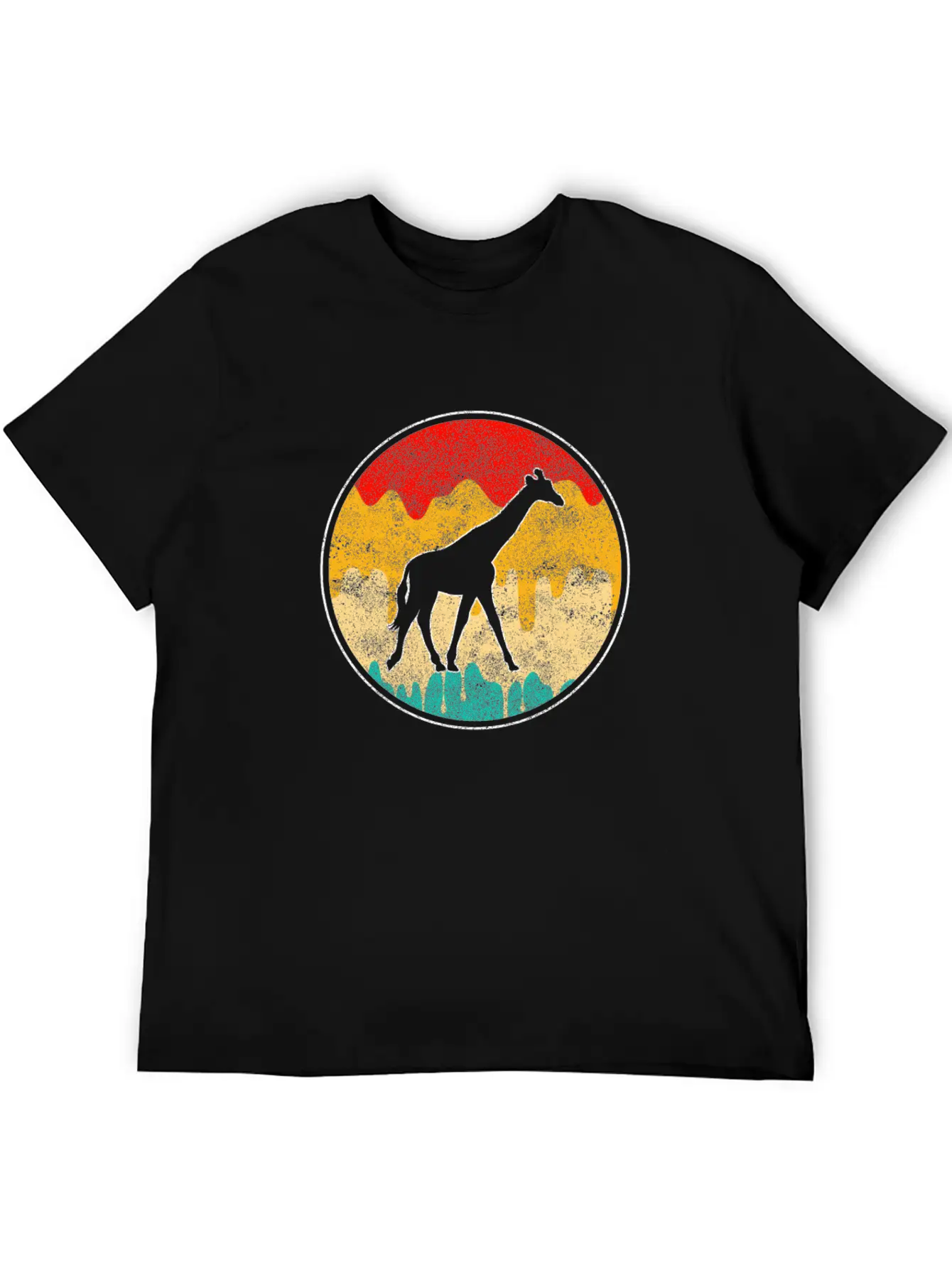 Giraffe Retro Classic Cotton Tee – Unisex Comfort For Any Season
