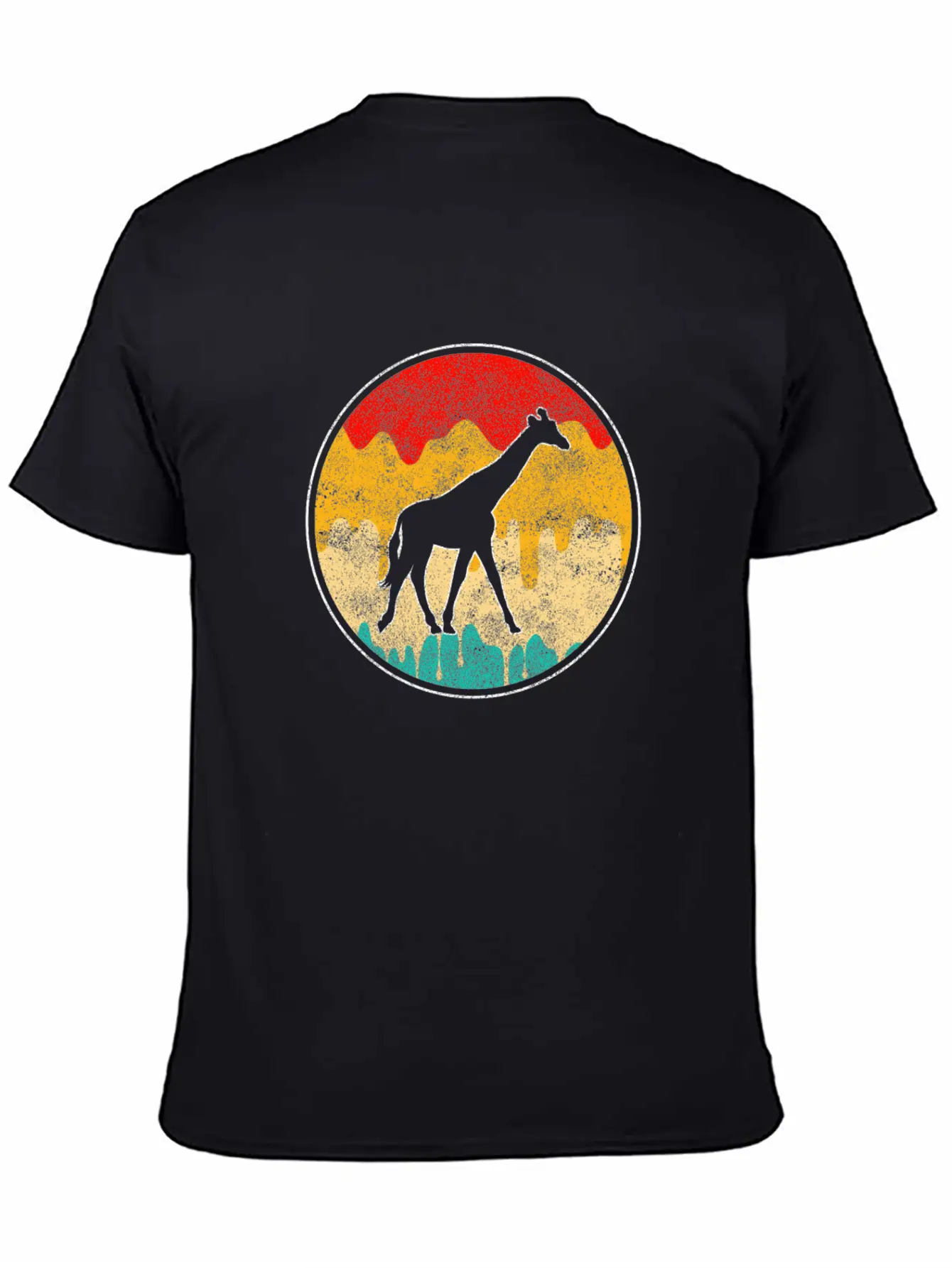 Giraffe Retro Classic Cotton Tee – Unisex Comfort For Any Season