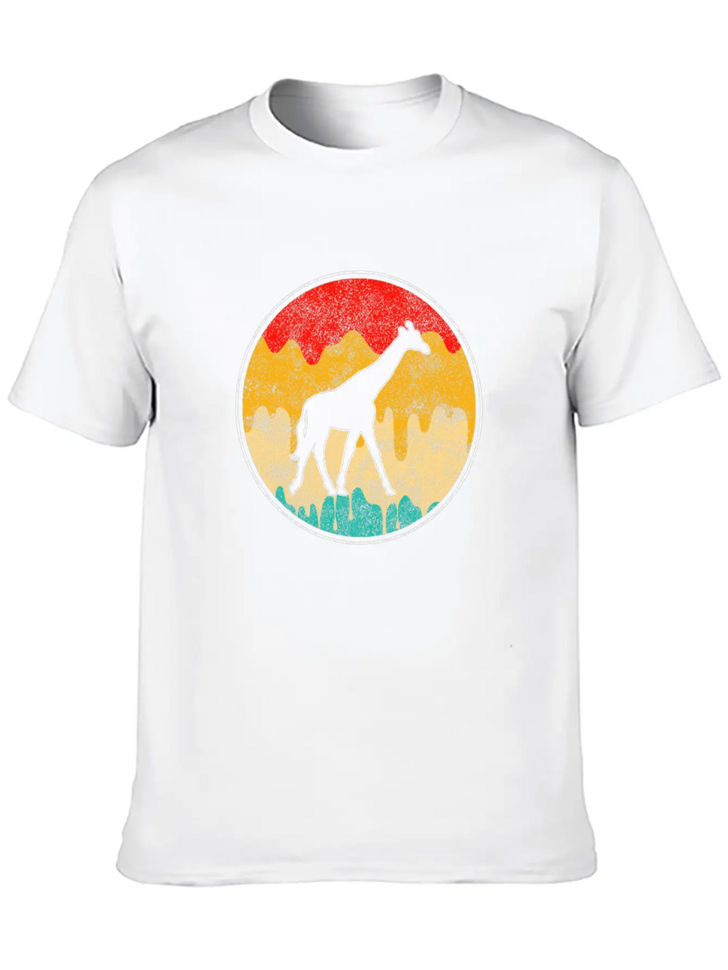Giraffe Retro Classic Cotton Tee – Unisex Comfort For Any Season