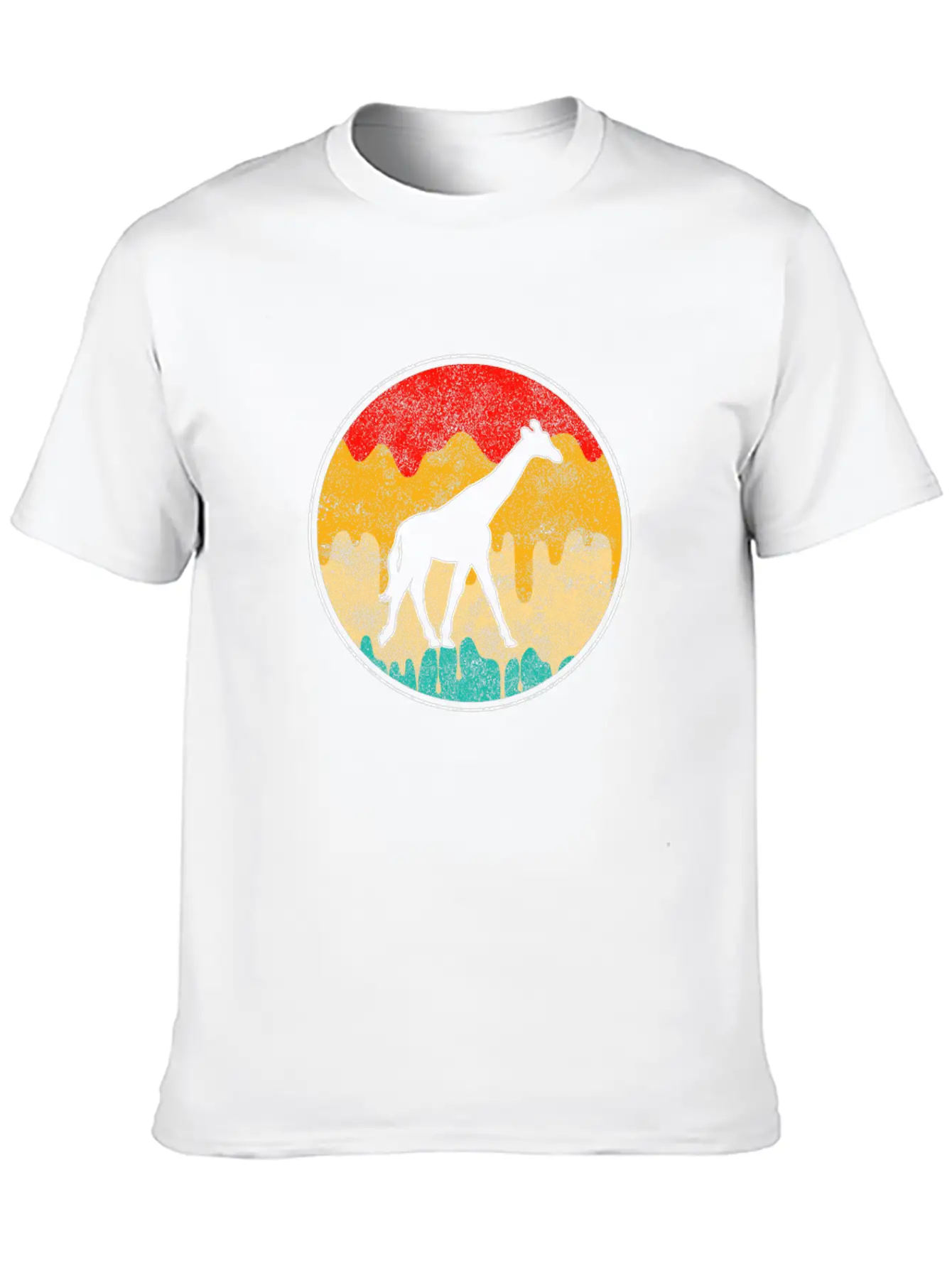 Giraffe Retro Classic Cotton Tee – Unisex Comfort For Any Season