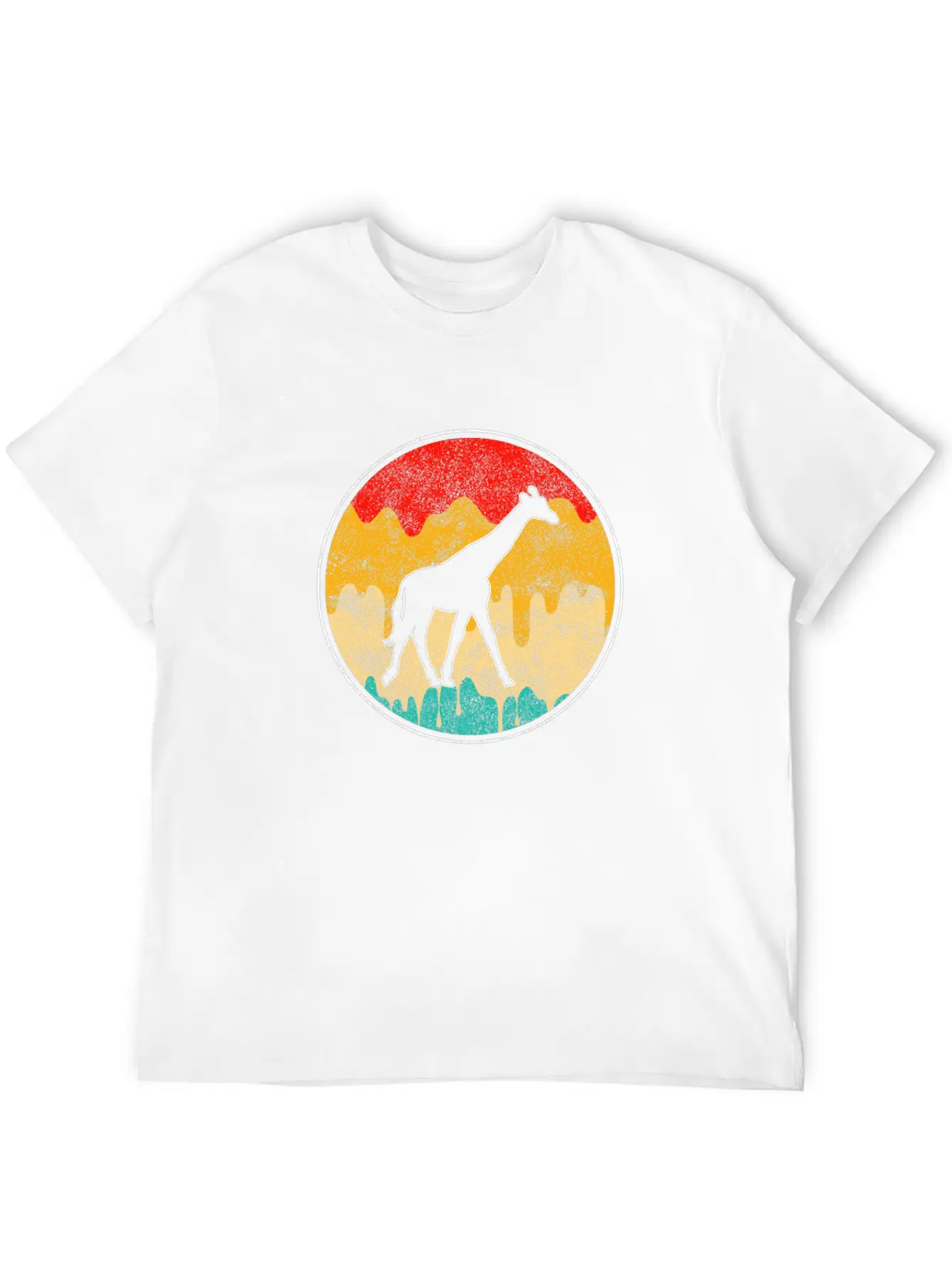 Giraffe Retro Classic Cotton Tee – Unisex Comfort For Any Season