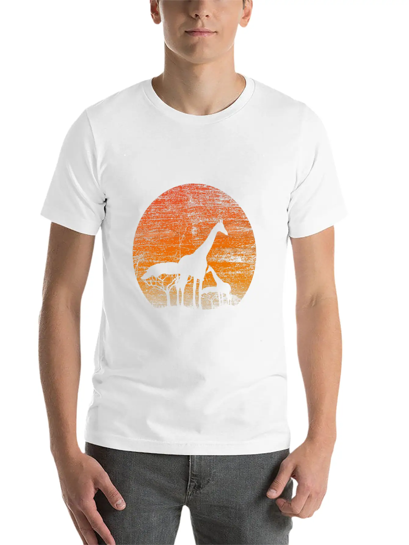 Giraffe Safari Relaxed Everyday Tee – Lightweight And Durable Cotton