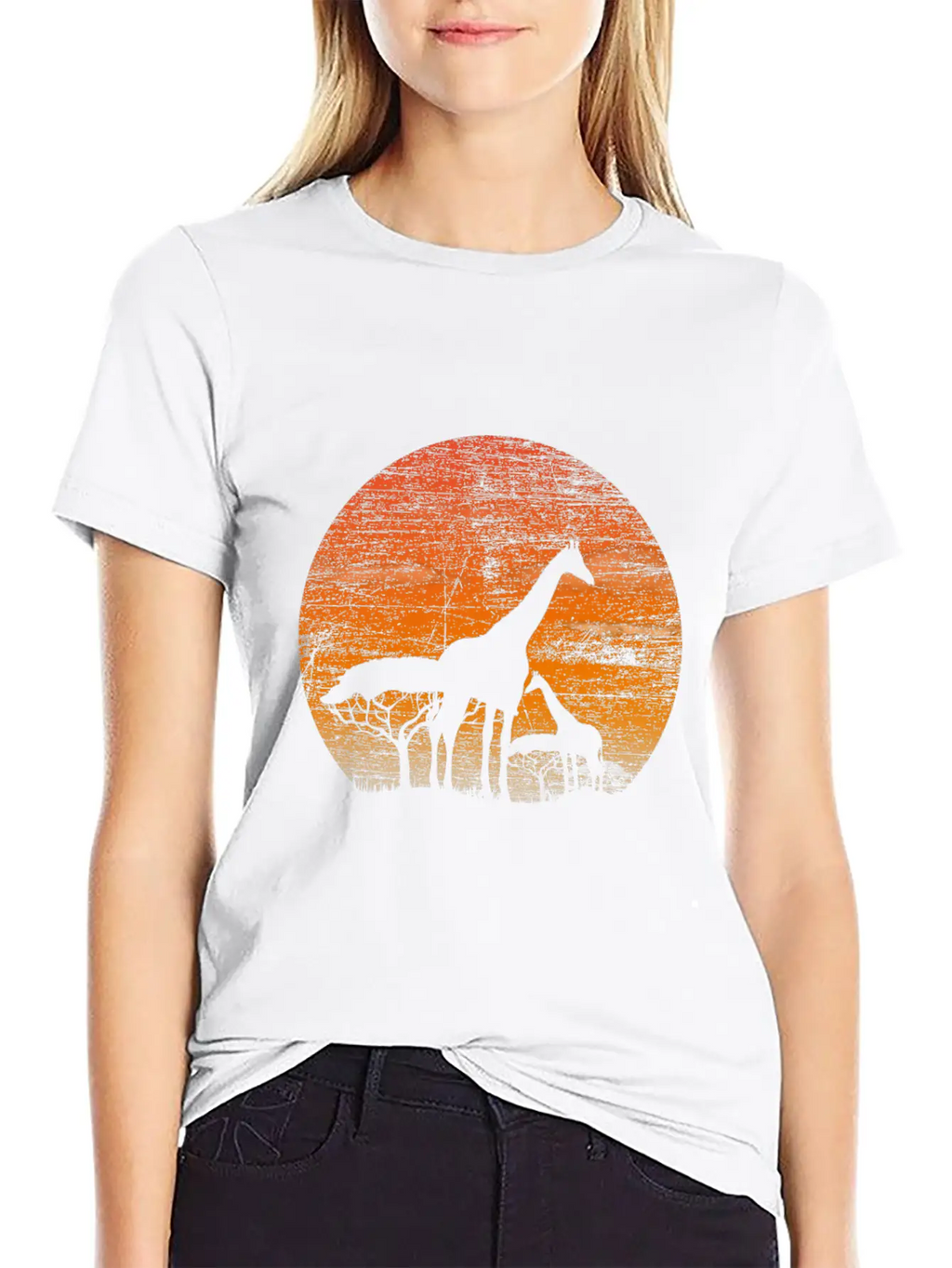Giraffe Safari Relaxed Everyday Tee – Lightweight And Durable Cotton