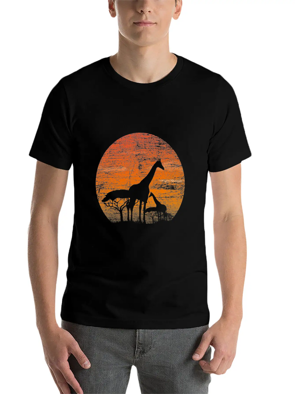 Giraffe Safari Relaxed Everyday Tee – Lightweight And Durable Cotton