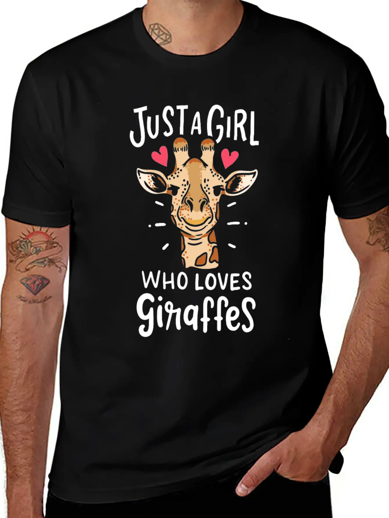 Giraffe Stylish Everyday T-Shirt – Unisex Basic Cotton Tee