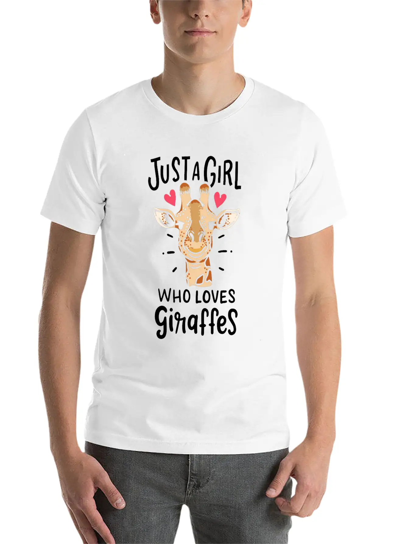 Giraffe Stylish Everyday T-Shirt – Unisex Basic Cotton Tee