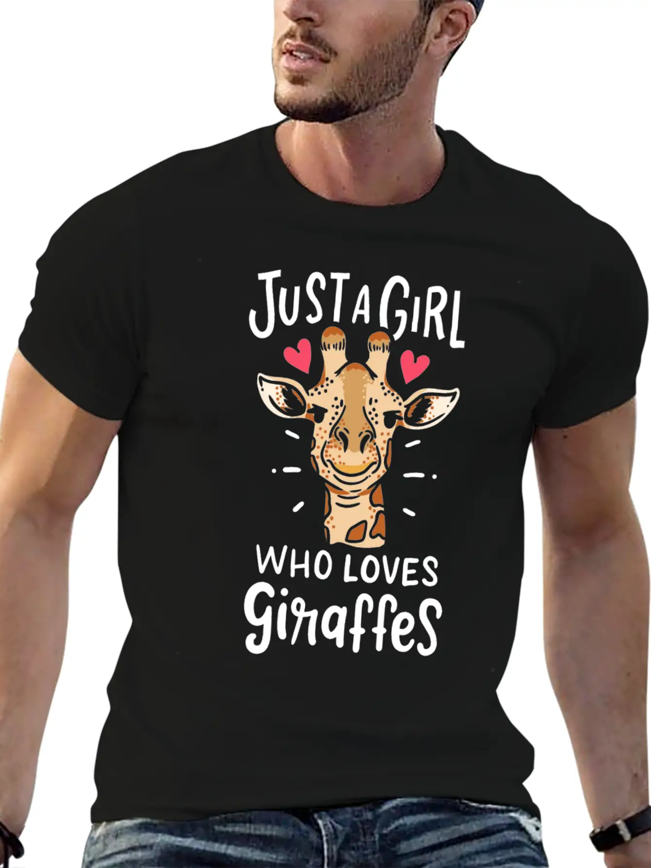 Giraffe Stylish Everyday T-Shirt – Unisex Basic Cotton Tee