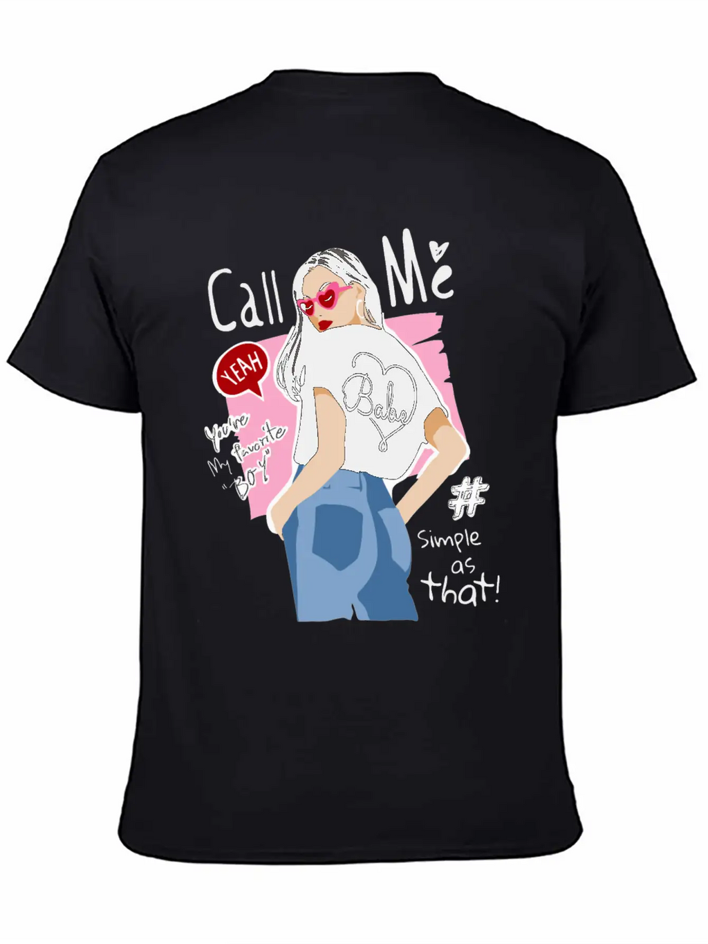 Girl In Street Fashion Style Timeless Short Sleeve Tee – Comfy And Minimalist Design
