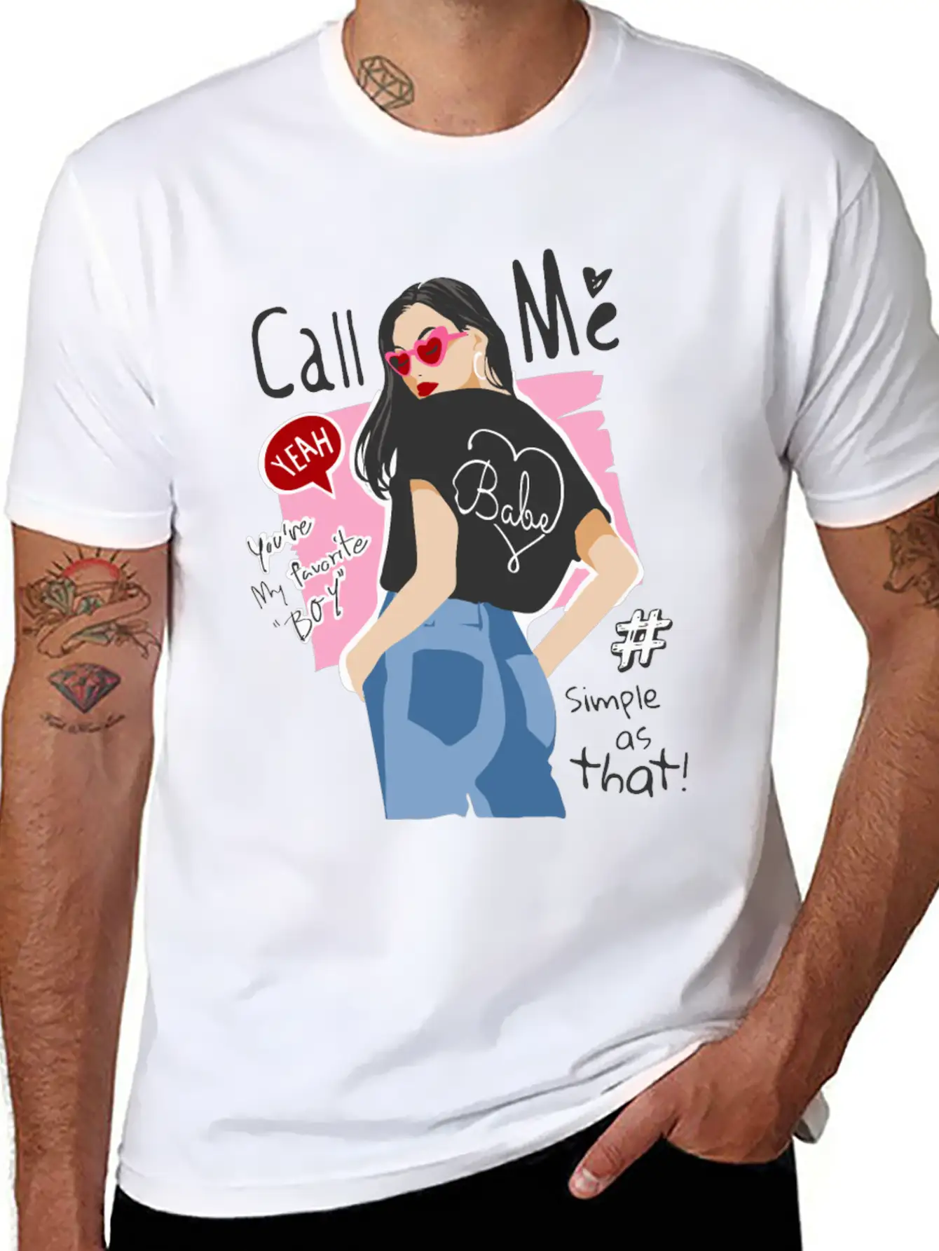 Girl In Street Fashion Style Timeless Short Sleeve Tee – Comfy And Minimalist Design