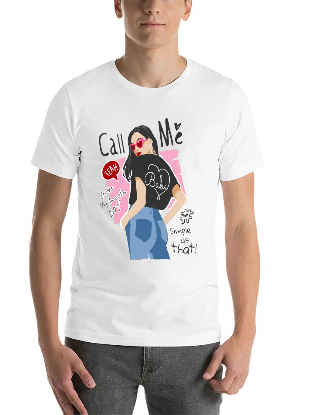 Girl In Street Fashion Style Timeless Short Sleeve Tee – Comfy And Minimalist Design