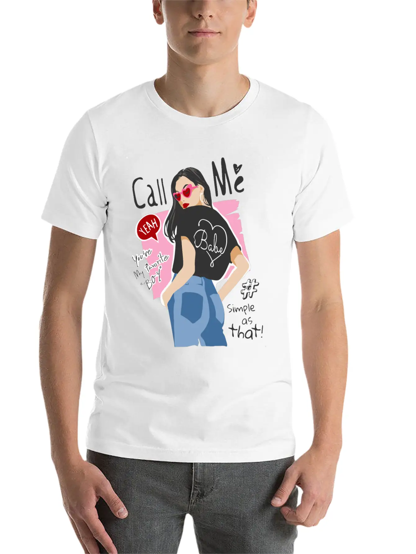 Girl In Street Fashion Style Timeless Short Sleeve Tee – Comfy And Minimalist Design