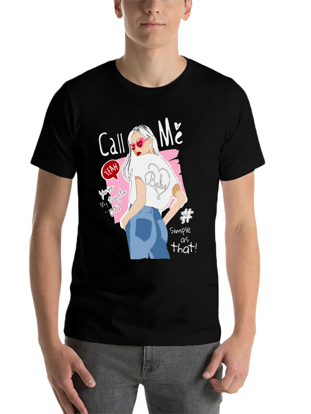 Girl In Street Fashion Style Timeless Short Sleeve Tee – Comfy And Minimalist Design
