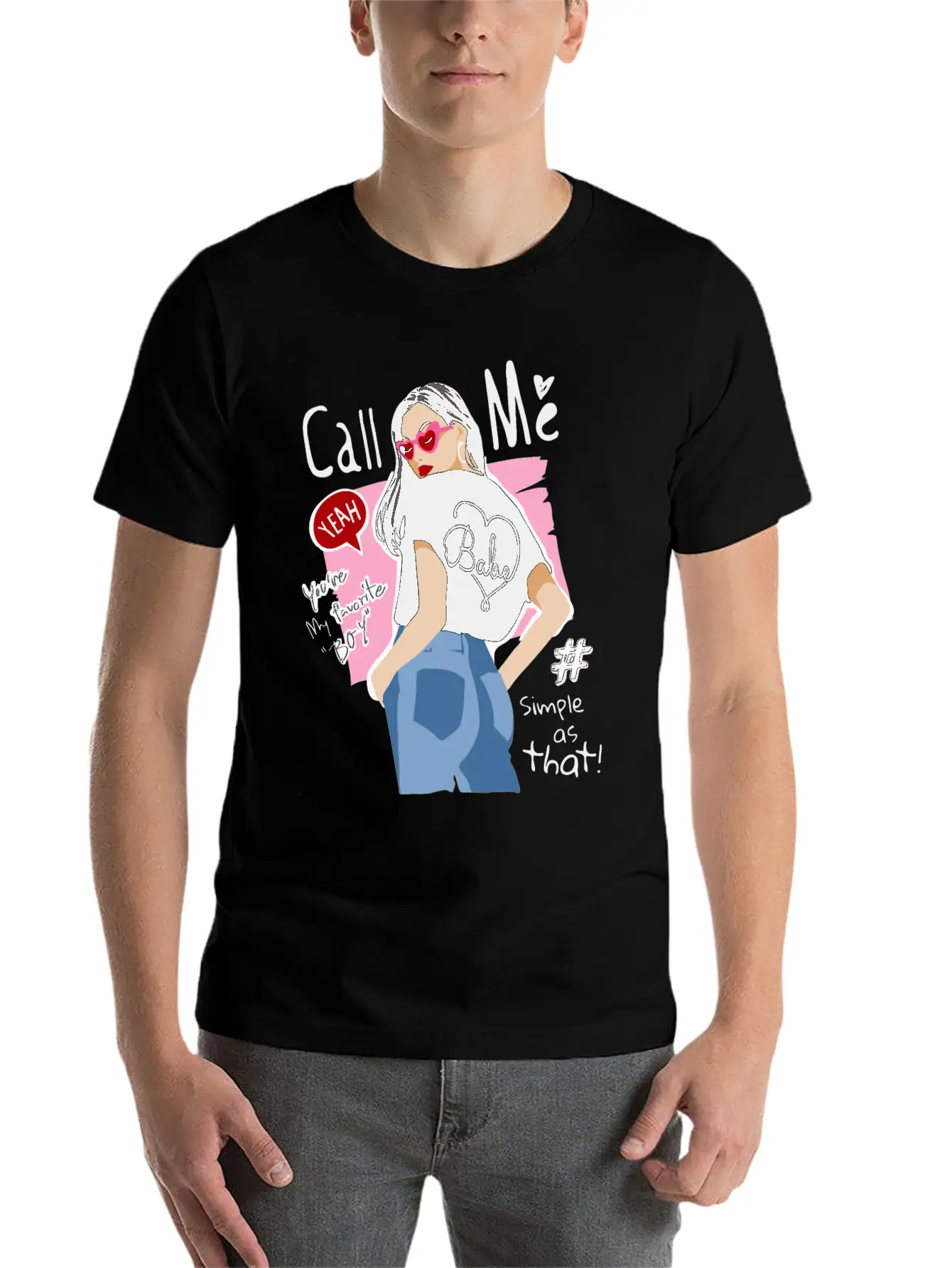 Girl In Street Fashion Style Timeless Short Sleeve Tee – Comfy And Minimalist Design