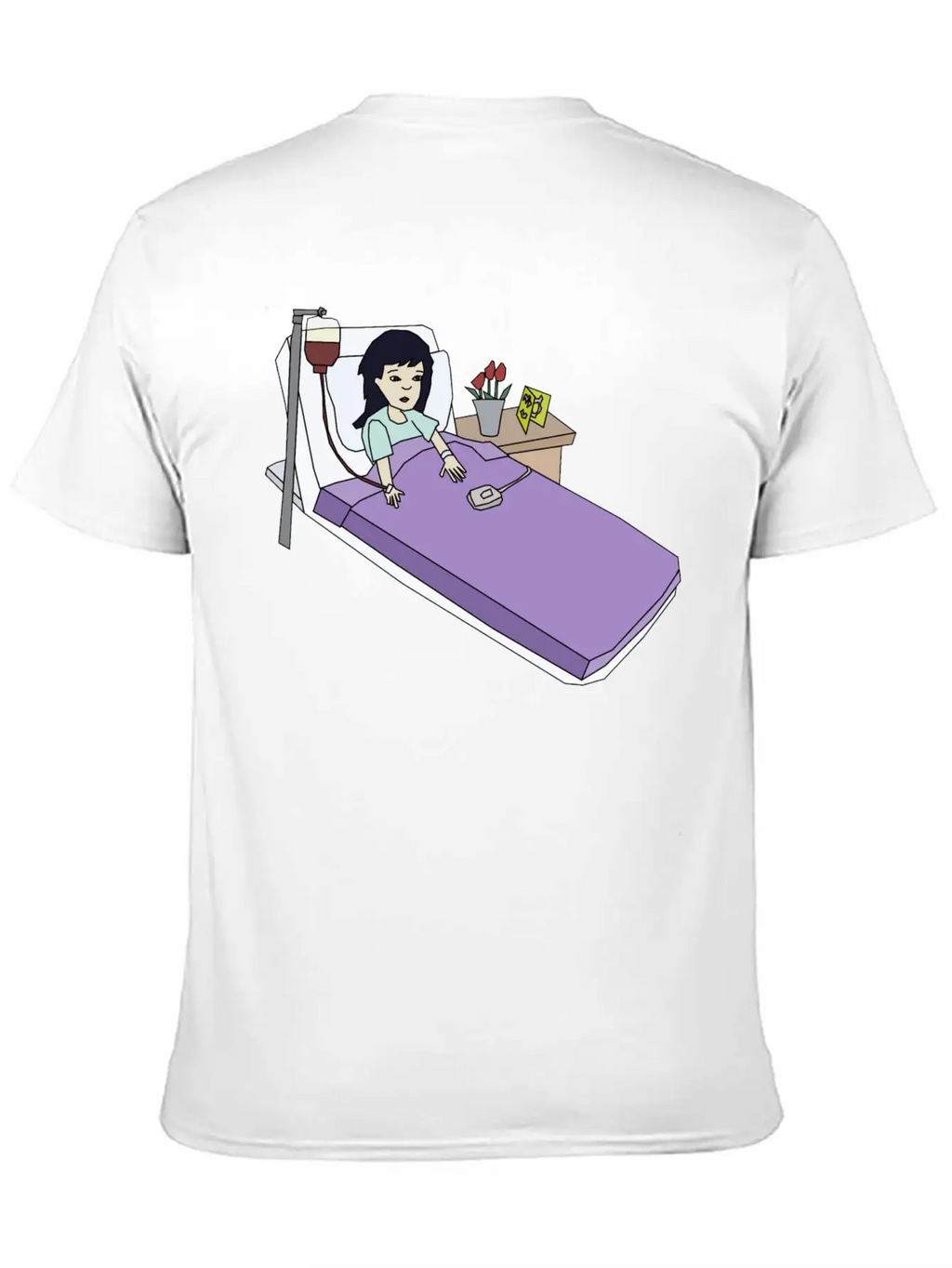 Girl In The Hospital Breathable Soft Cotton T-Shirt – Timeless Casual Look