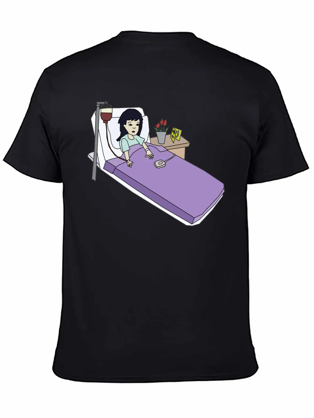 Girl In The Hospital Breathable Soft Cotton T-Shirt – Timeless Casual Look