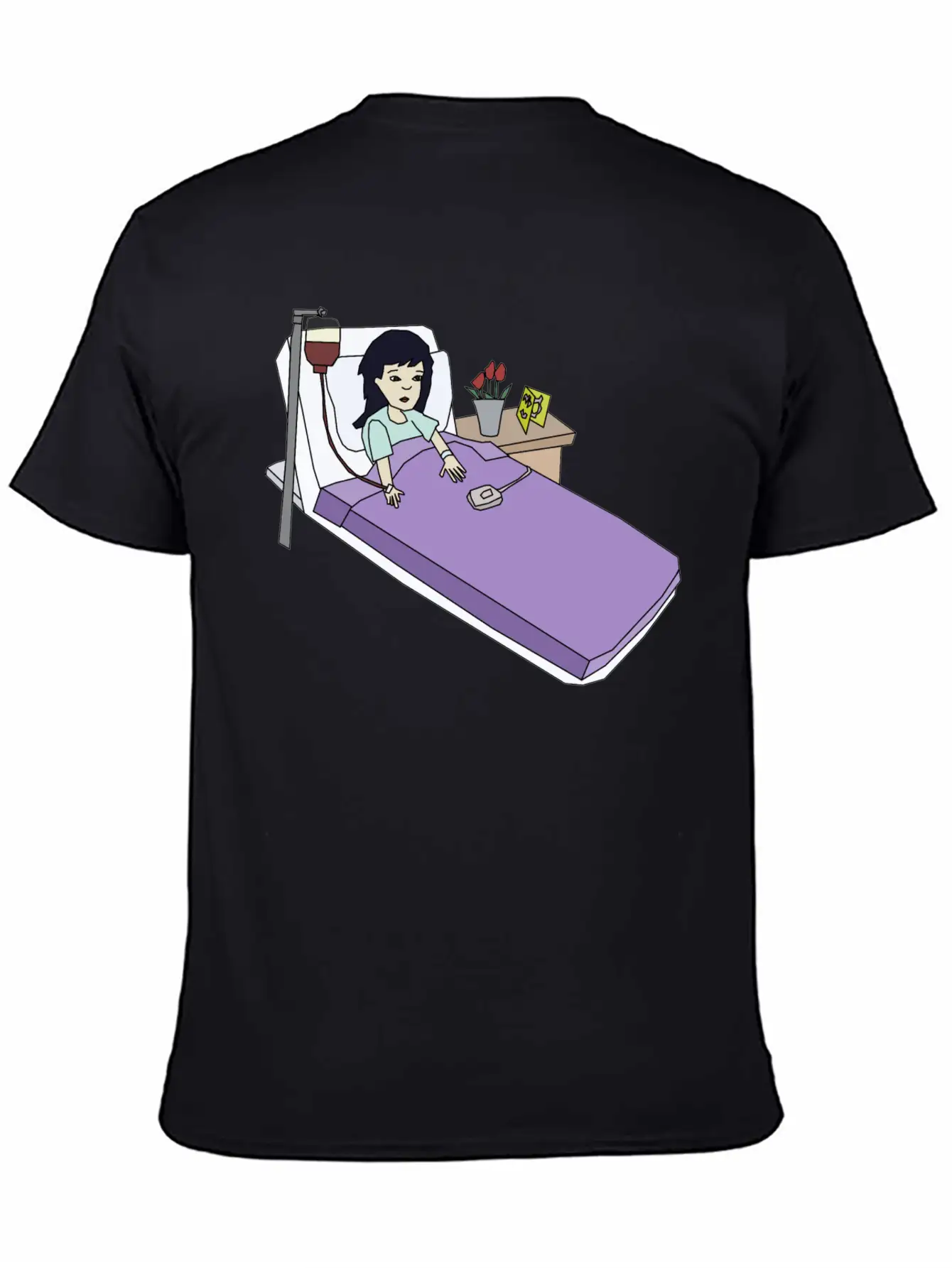 Girl In The Hospital Breathable Soft Cotton T-Shirt – Timeless Casual Look