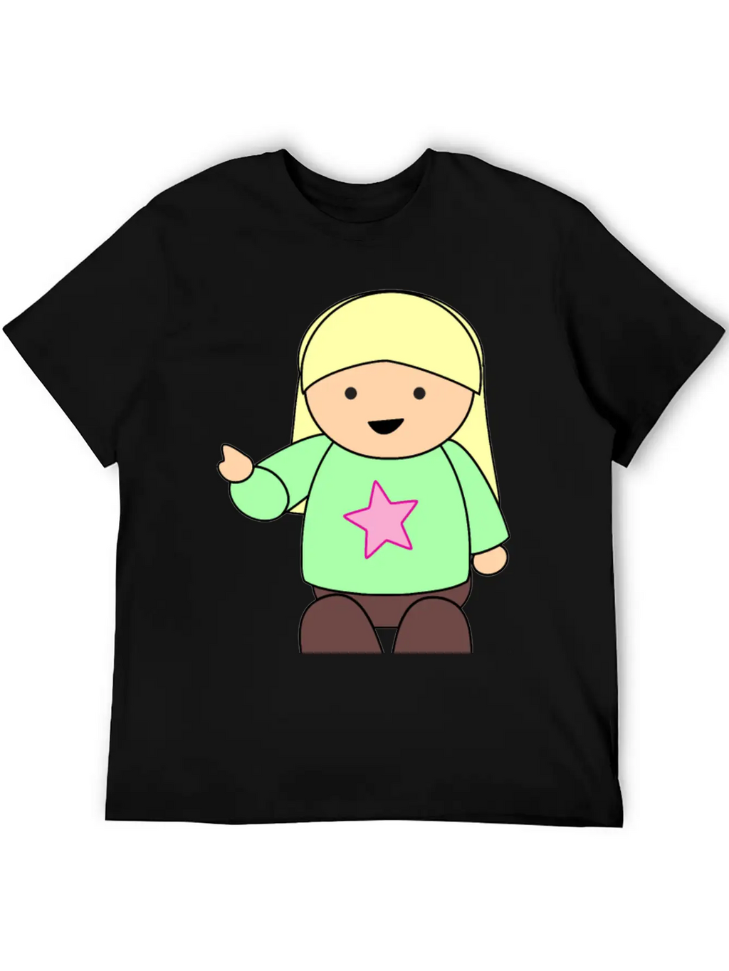 Girl Pointing Unisex Casual T-Shirt – Clean Design For Daily Comfort