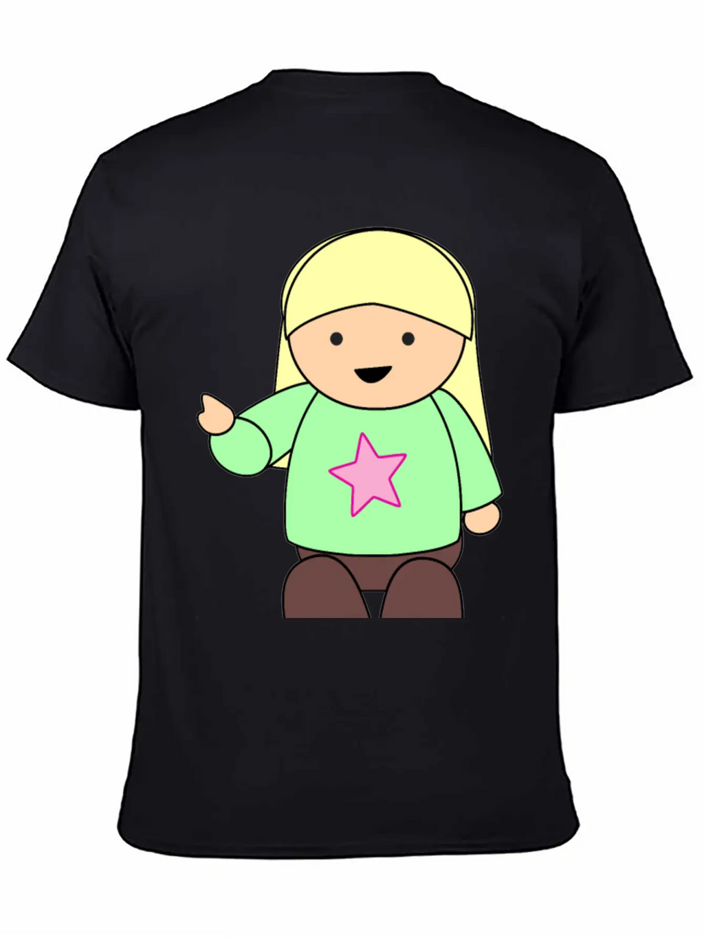 Girl Pointing Unisex Casual T-Shirt – Clean Design For Daily Comfort