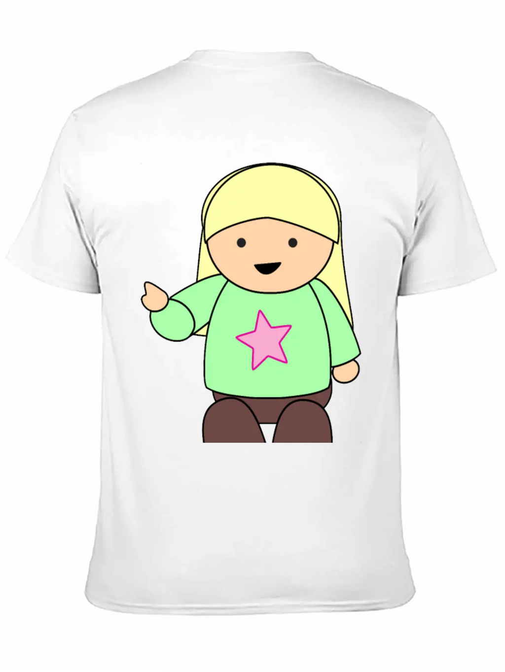 Girl Pointing Unisex Casual T-Shirt – Clean Design For Daily Comfort