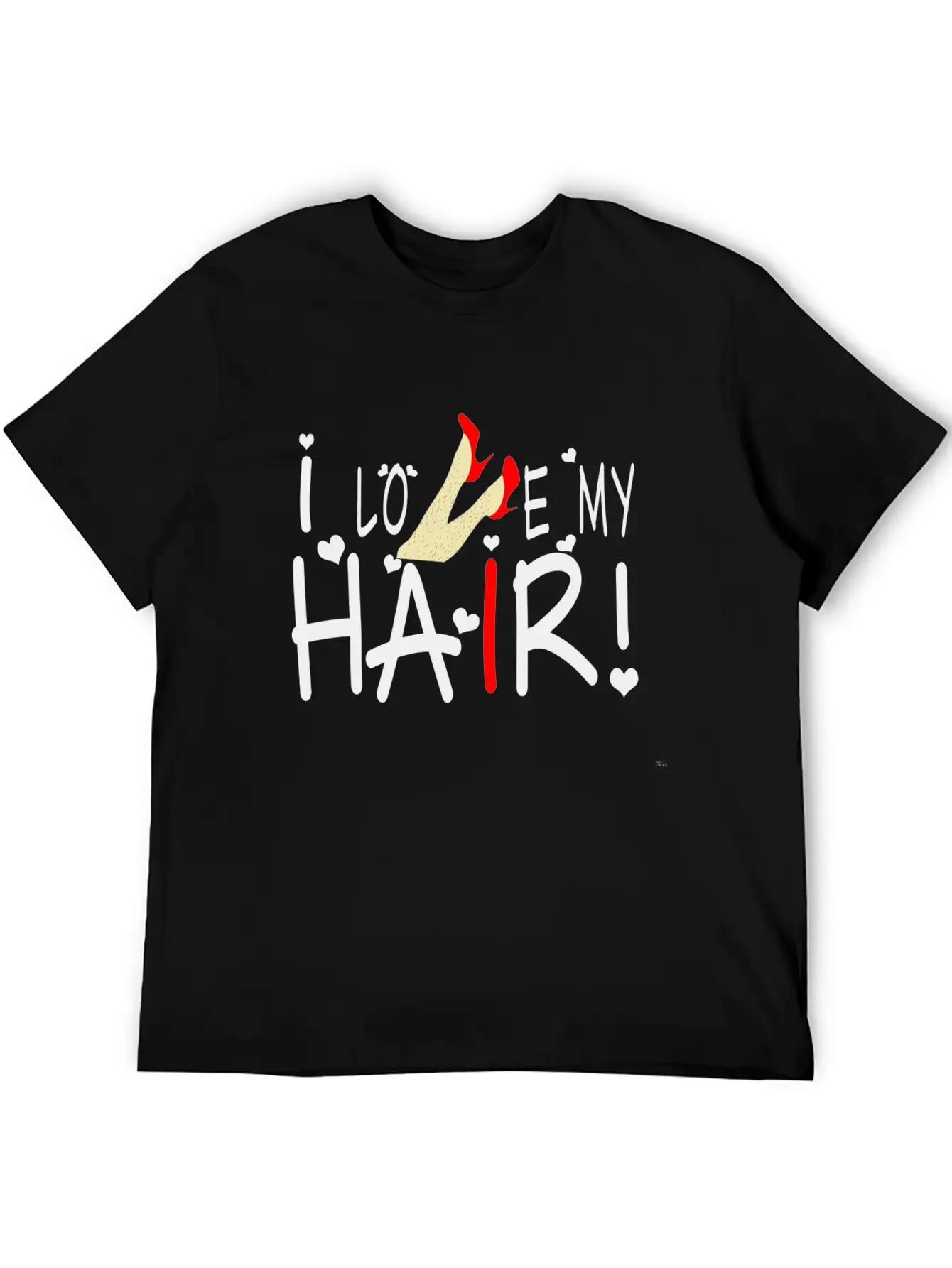 Girl Power: I Love My Hair! Stylish Everyday T-Shirt – Unisex Basic Cotton Tee