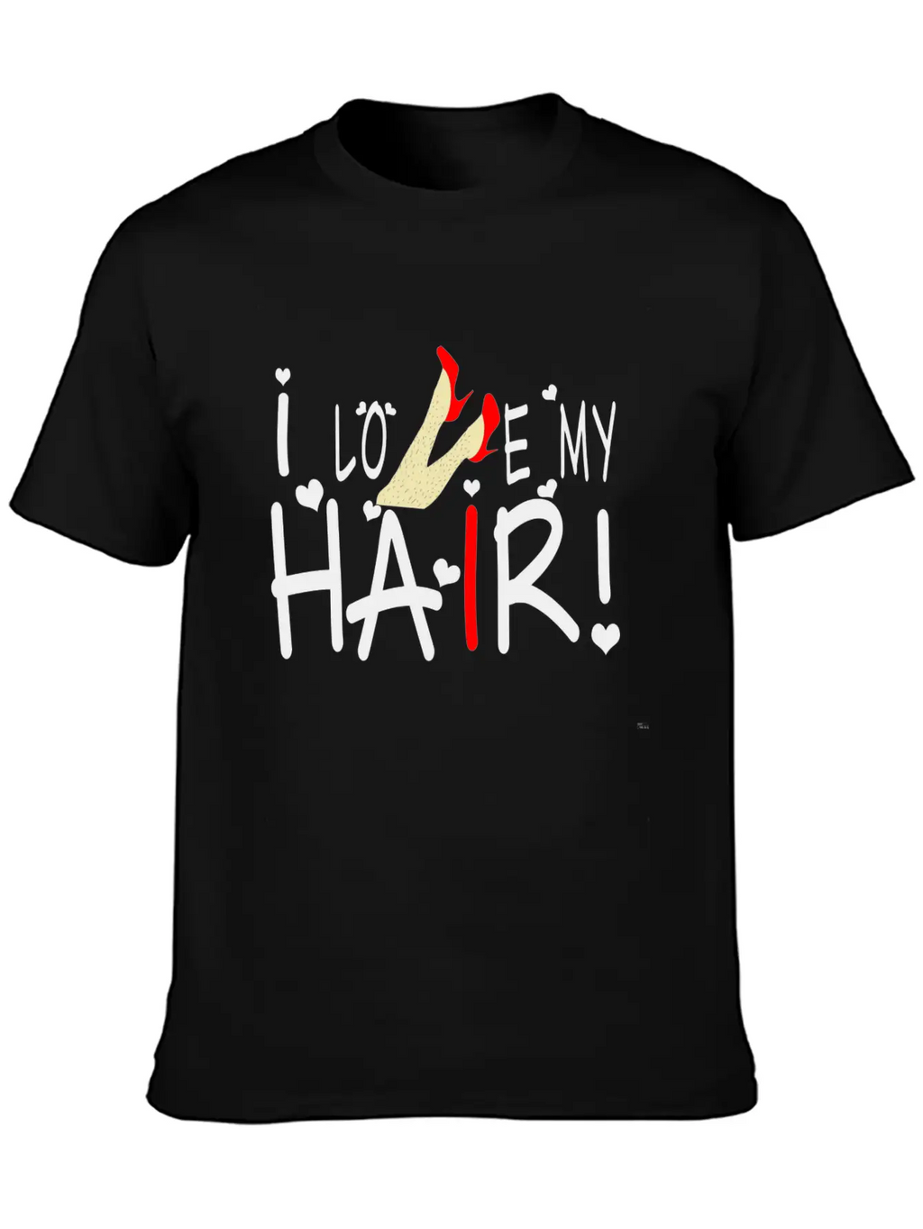 Girl Power: I Love My Hair! Stylish Everyday T-Shirt – Unisex Basic Cotton Tee