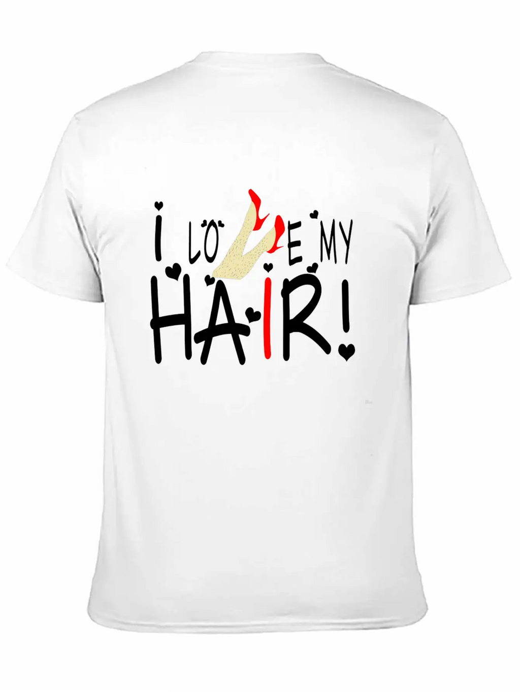 Girl Power: I Love My Hair! Stylish Everyday T-Shirt – Unisex Basic Cotton Tee