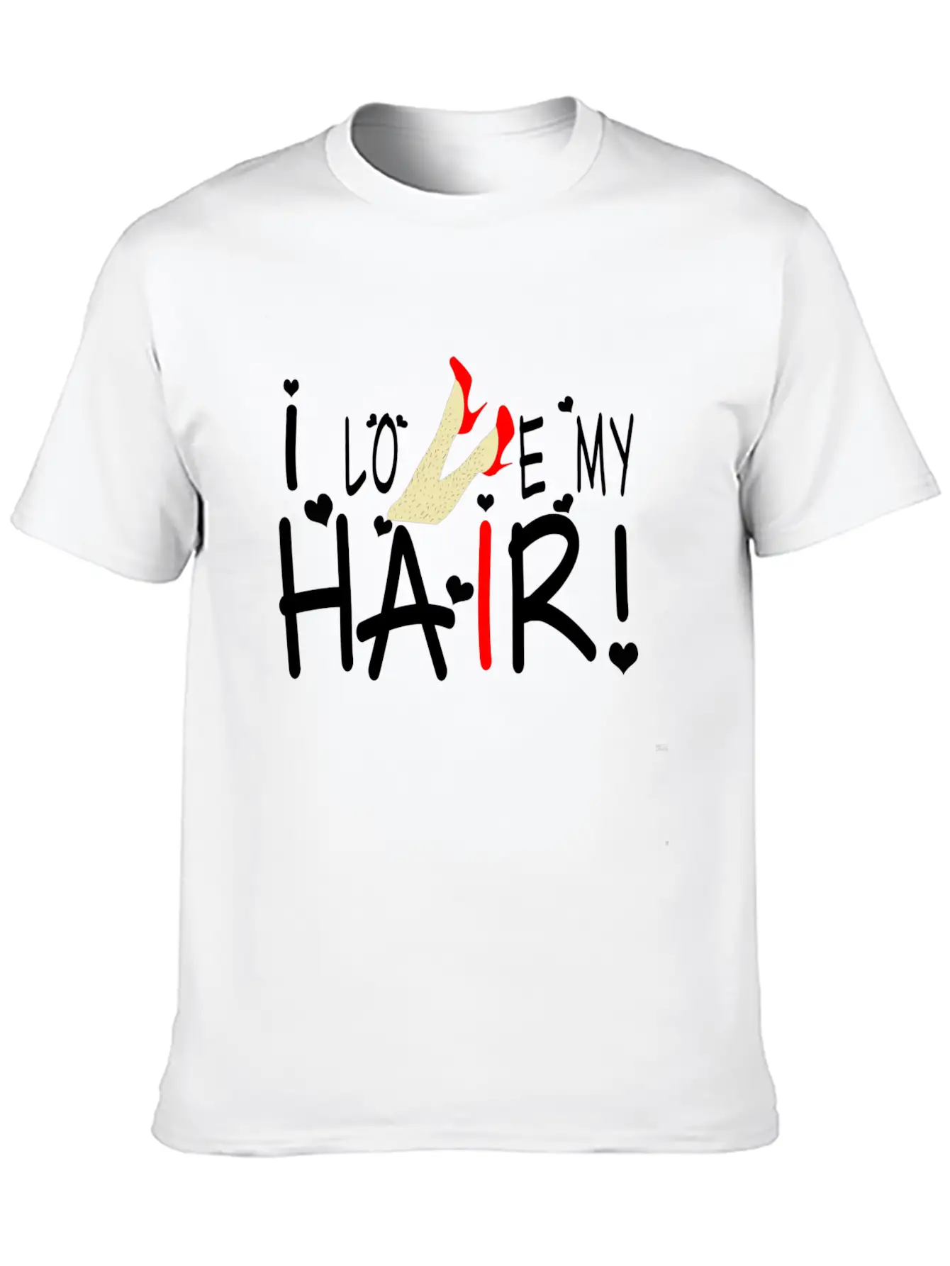 Girl Power: I Love My Hair! Stylish Everyday T-Shirt – Unisex Basic Cotton Tee