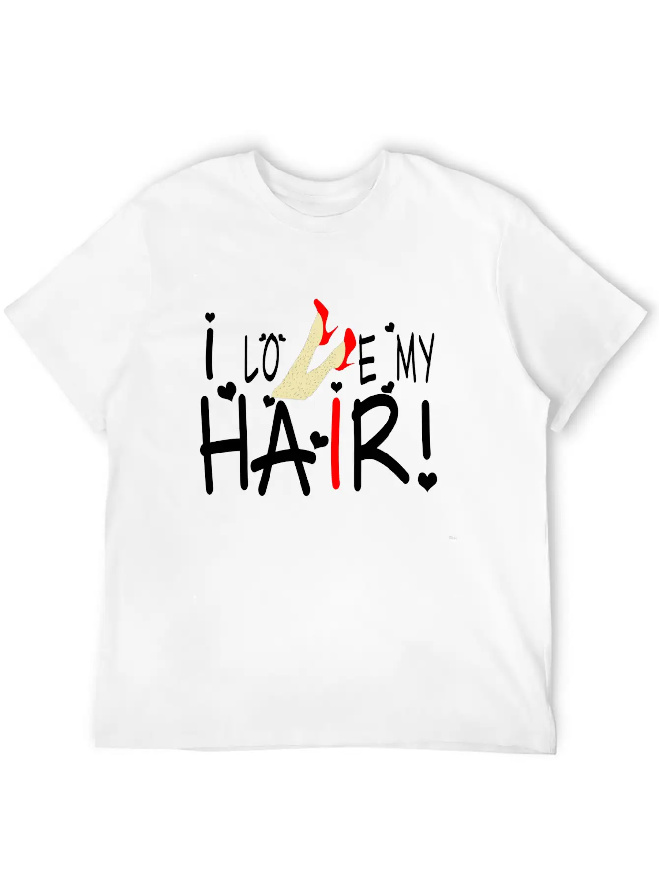 Girl Power: I Love My Hair! Stylish Everyday T-Shirt – Unisex Basic Cotton Tee