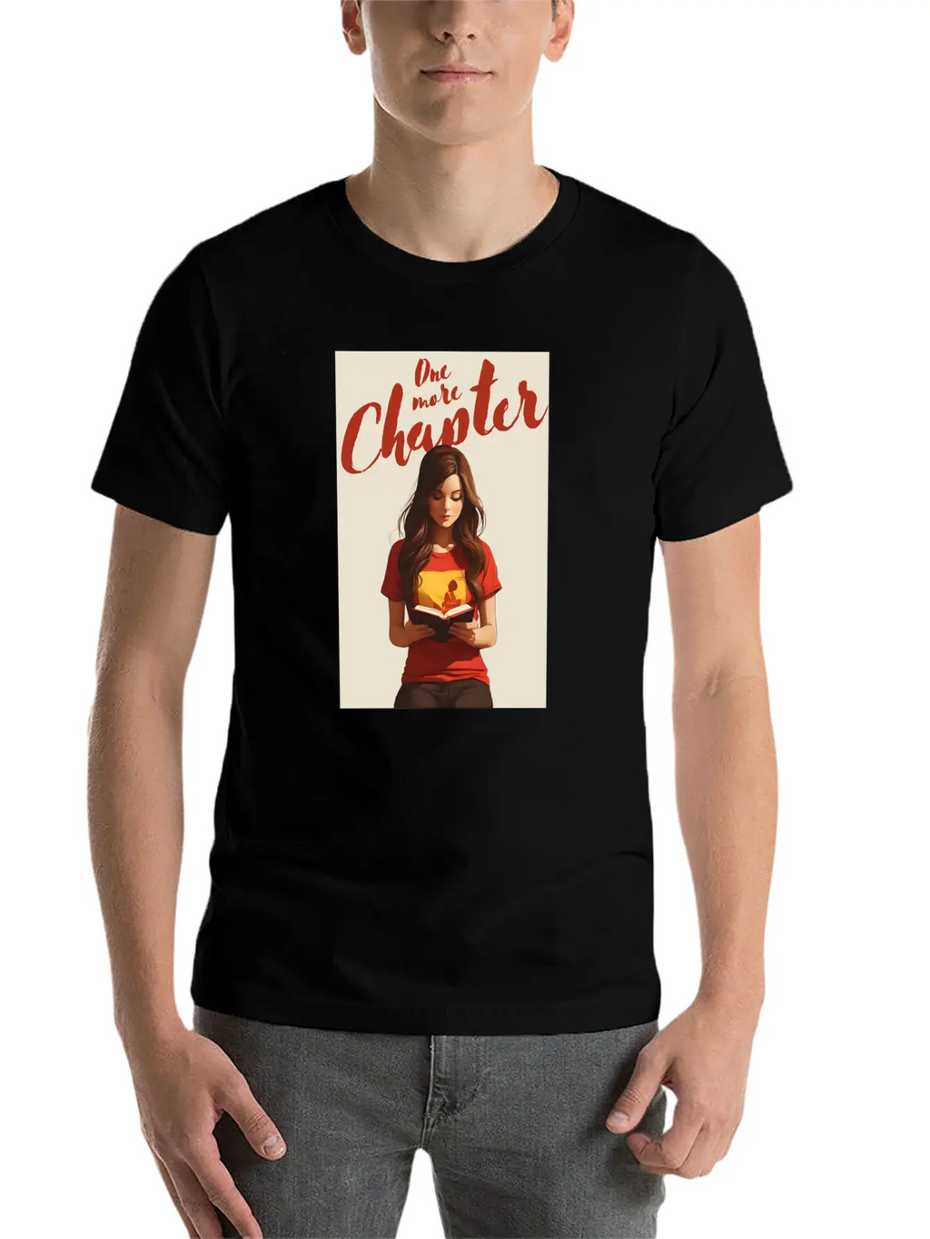 Girl Reading A Book Classic Cotton Tee – Unisex Comfort For Any Season