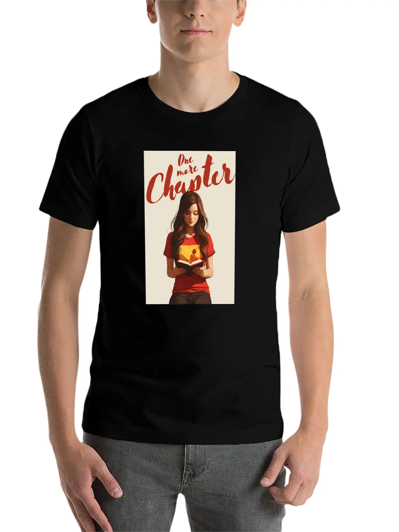 Girl Reading A Book Classic Cotton Tee – Unisex Comfort For Any Season